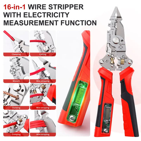 Wire Stripping Pliers – Multi-Function Cutting & Voltage Detection Tool For Safer Electrical Work